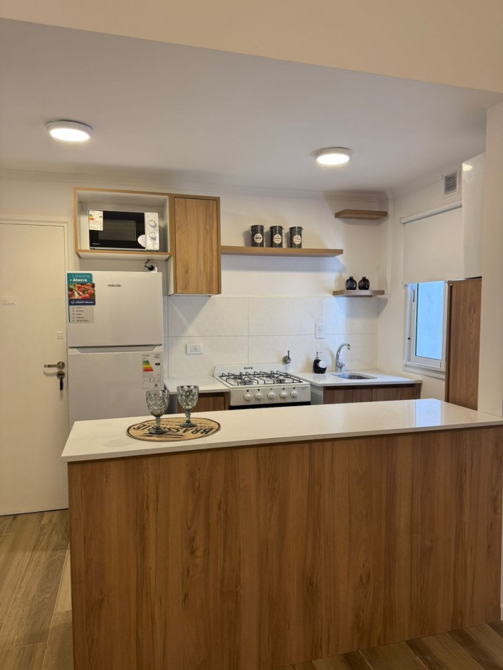 Departamento 2 ambientes al contrafrente - Amoblado y listo para habitar