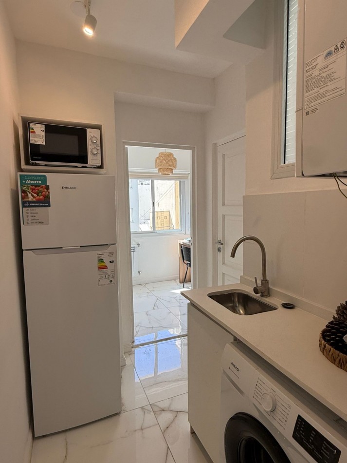 Departamento 3 ambientes + escritorio en esquina - Luminosidad y diseño